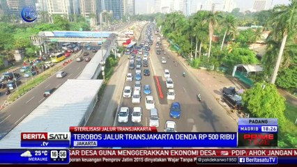 Penerobos Jalur Transjakarta Akan Didenda Rp 500 Ribu
