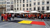 Ambiance avant le match Belgique-Italie à Lyon
