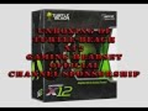 Turtle Beach X12 Gaming Headset Unboxing