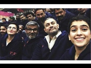 Dangal 2016 |  Aamir Khan Spends Time With His Onscreen Daughters