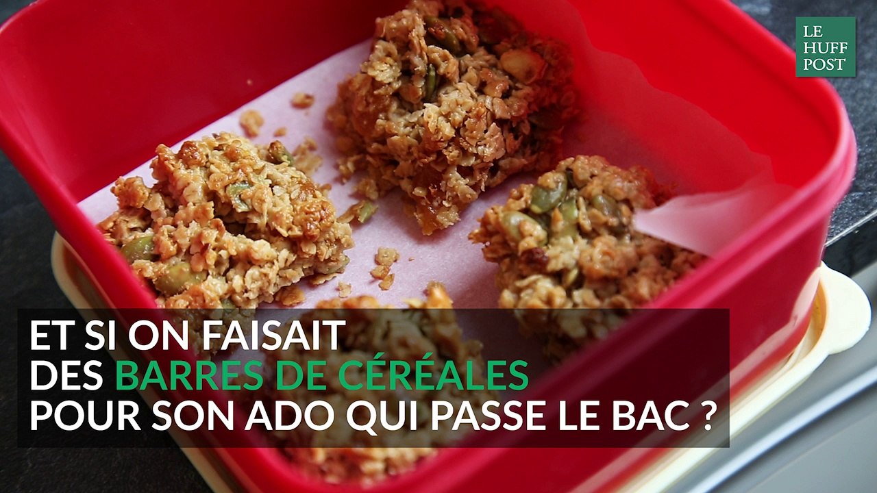 Des barres de céréales avoine, abricots et graines de courge pour votre ado qui passe le bac