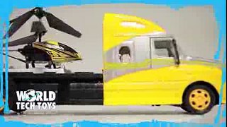 RC Mega Hauler Helicopter And Electric Truck Demo Video