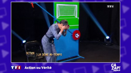 Alessandra Sublet se prend un seau d'eau sur la tête !