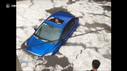 Massive hailstorm hits northeast China