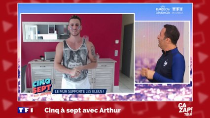 Vous ne devinerez jamais où ce supporter a peint son drapeau bleu-blanc-rouge !