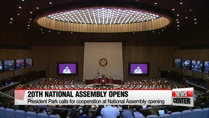 President Park calls for cooperation at National Assembly opening