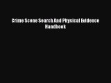 Download Book Crime Scene Search And Physical Evidence Handbook ebook textbooks