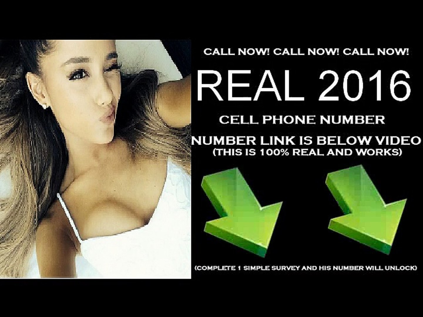 ⁣Ariana Grande phone number