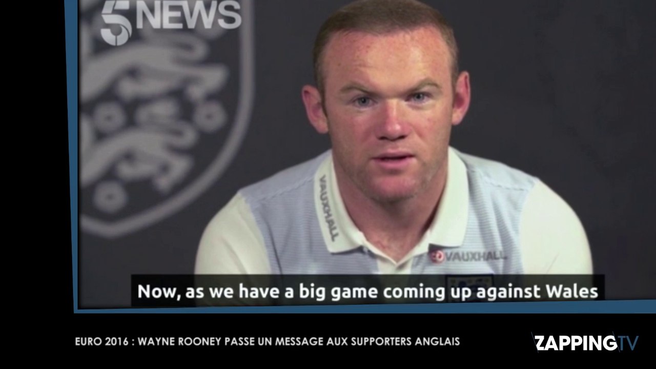 Euro 2016 : Wayne Rooney passe un message aux hooligans anglais (Vidéo)