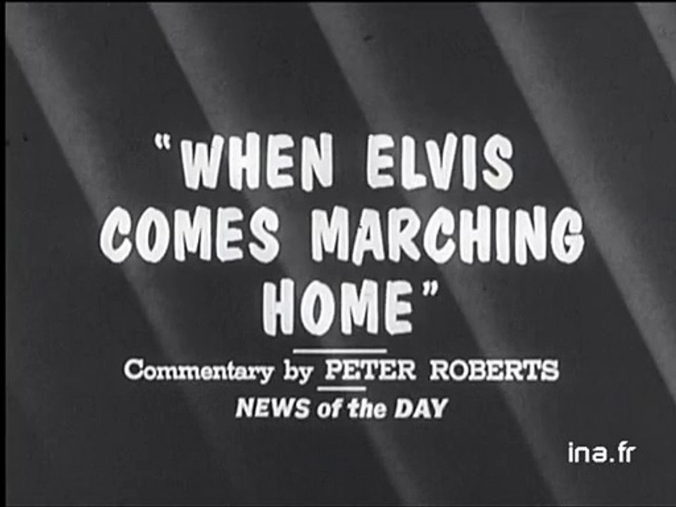 Retour du régiment du sergent Elvis Presley, artiste de cinéma et chanteur