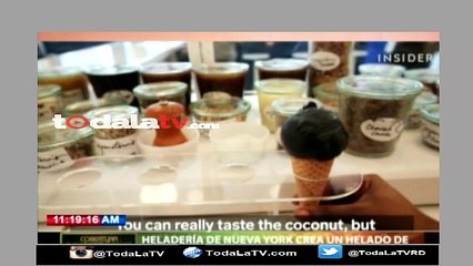 Conoce de qué está hecho el "helado negro" sin colorantes artificiales-Cobertura Gastronómica-Video