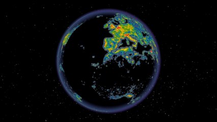 Mapa de la contaminación lumínica