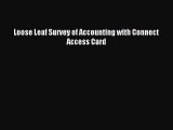 Download Loose Leaf Survey of Accounting with Connect Access Card PDF Free