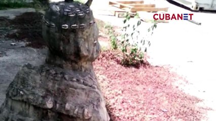 Encuentran objeto religioso en 4 caminos, La Habana Cuba