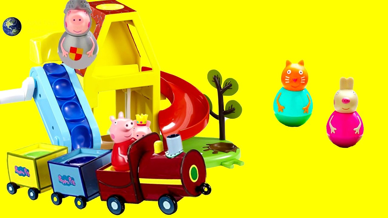 Peppa Pig Weebles Wobbly Train Inside Out Fun Toys Play