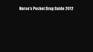 Download Nurse's Pocket Drug Guide 2012 PDF Free
