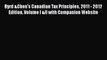 Read Byrd &Chen's Canadian Tax Principles 2011 - 2012 Edition Volume I &II with Companion Website