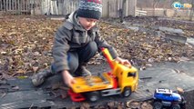 Cars Review - Tow Truck & Monster Truck Test Drive. Video for children. Trucks for boys
