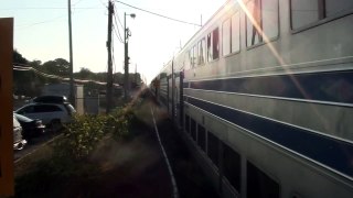 LIRR #508 Leads MTA LIRR Train 2740 East in and out of Sayville, NY 07/28/2015