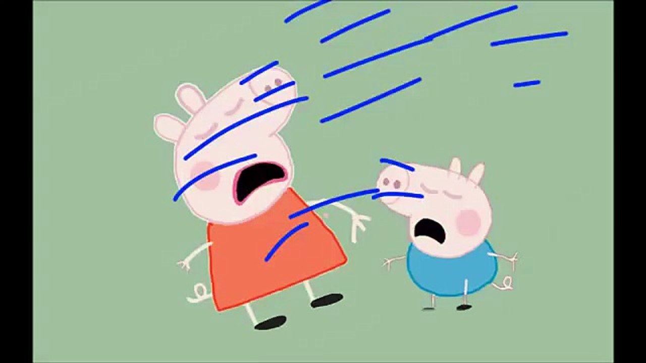 Pappa pig crying video,Peppa pig and George crying video New