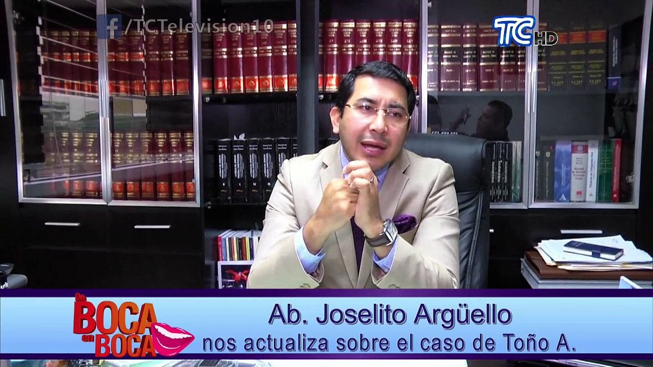Ab. Joselito Argüello revela más detalles sobre el caso de Toño A.
