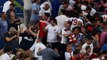 UEFA Euro 2016- German Hooligans attack Ukraine Fans AGAIN! on a teracce in Lille, France