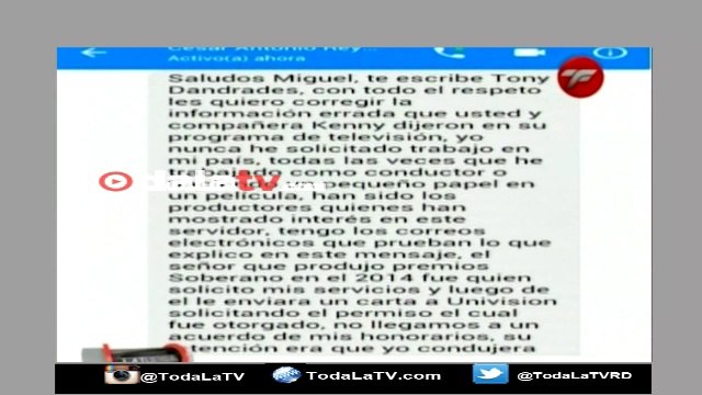 Tony Dandrades explica razón de porque no trabajo con rené brea en premios soberano 2016-la tuerca-Video
