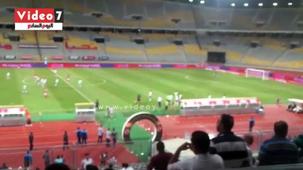 بالفيديو.. شاهد فرحة حسام حسن بالهدف الأول للمصرى