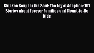 Read Books Chicken Soup for the Soul: The Joy of Adoption: 101 Stories about Forever Families