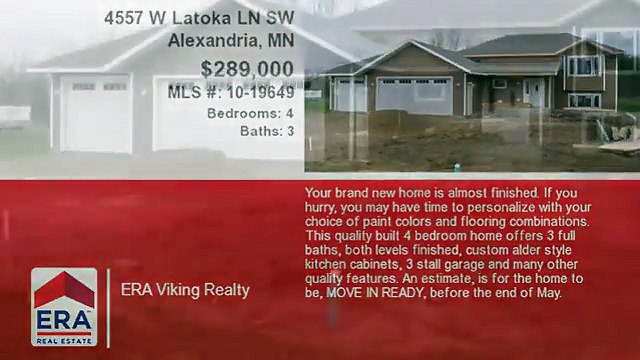 4557 W Latoka LN SW Alexandria, Minnesota 56308 MLS# 10-19649