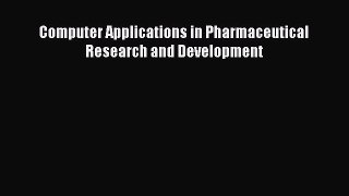 [Read] Computer Applications in Pharmaceutical Research and Development E-Book Free