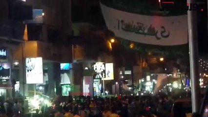 جماهير بورسعيد تحتفل بالفوز على الأهلي