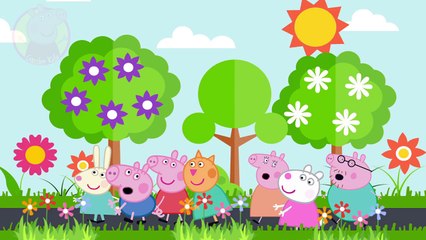 Peppa Pig Finger Family Collection Spiderman vs Elsa vs Dinosaurs | Garden Kids - Episode 003