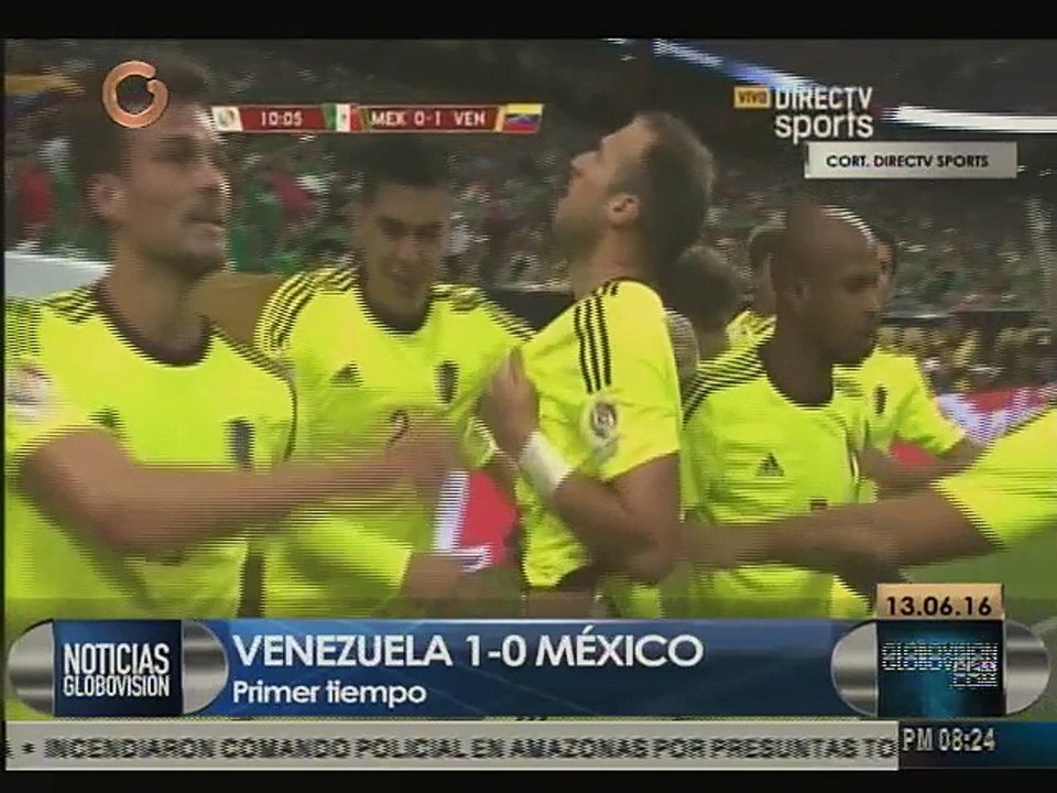 Venezuela derrota a México en primer tiempo