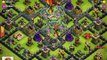 Clash of Clans defense town hall level 10 against hog riders and wizard