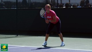 Kim Clijsters hitting forehands and backhands -- Indian Wells Pt. 29