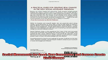 FREE PDF  Social Movements for Good How Companies and Causes Create Viral Change  DOWNLOAD ONLINE