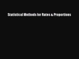 PDF Statistical Methods for Rates & Proportions  EBook
