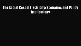[PDF] The Social Cost of Electricity: Scenarios and Policy Implications Download Full Ebook