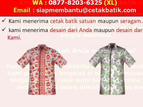 0877-8203-6325 (XL) MODEL BAJU BATIK PEMDA
