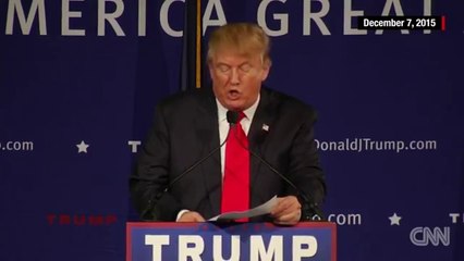 Watch Donald Trump evolve on banning Muslim immigration