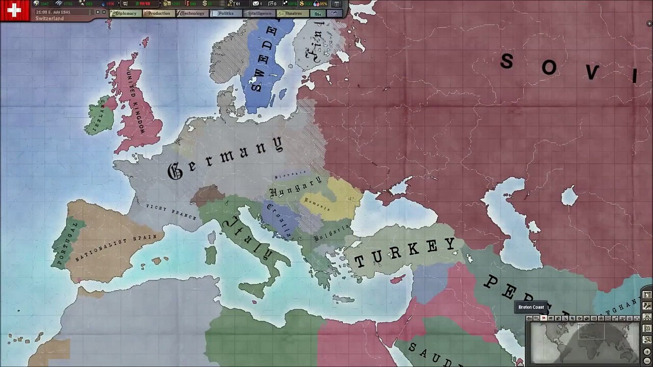 Hearts of Iron 3 Barbarossa to Berlin 1941 Timelapse