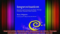 READ book  Improvisation Methods and Techniques for Music Therapy Clinicians Educators and Students Full Free