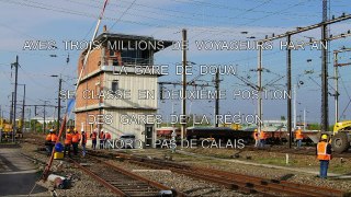 Remplacement d'aiguillages en gare de Douai  (19/04/2014)