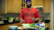 How to make High Protein Veggie Meal in 5 minutes - SKIMPY ROLL (80g Protein)