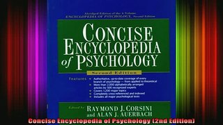 READ book  Concise Encyclopedia of Psychology 2nd Edition Full Free