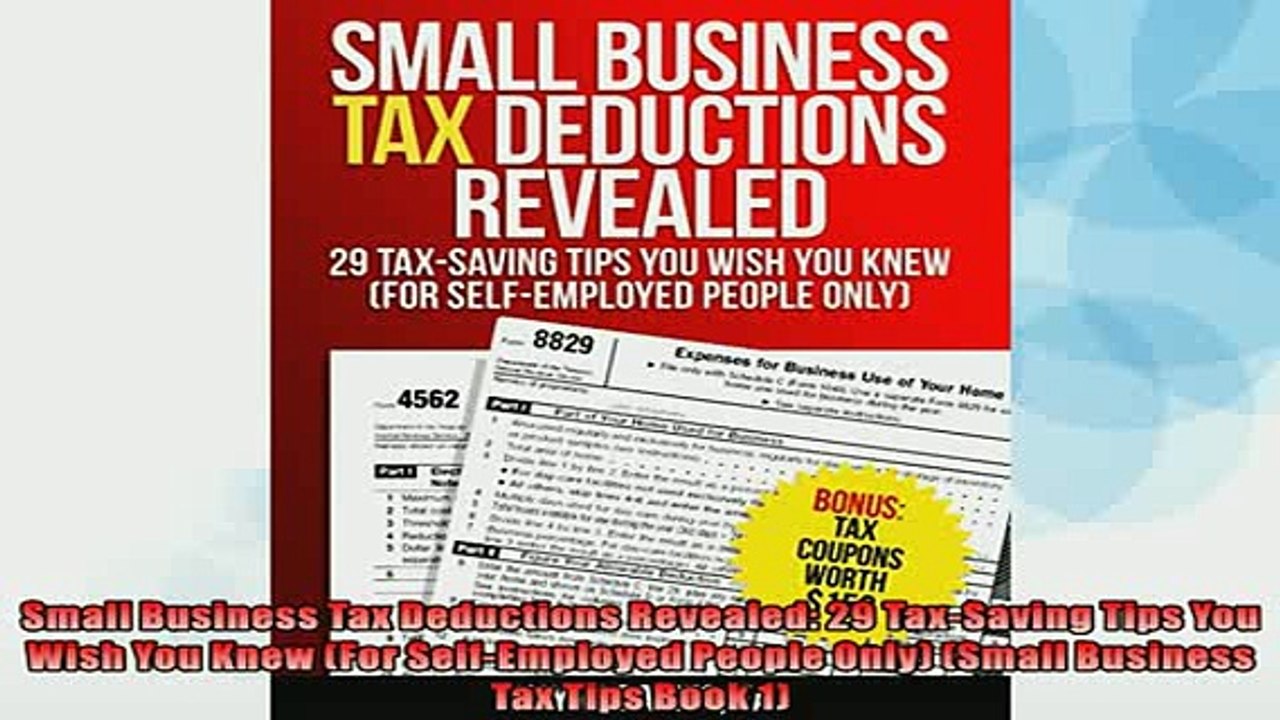 FREE PDF  Small Business Tax Deductions Revealed 29 TaxSaving Tips You Wish You Knew For  FREE BOOOK ONLINE