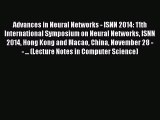 [PDF] Advances in Neural Networks - ISNN 2014: 11th International Symposium on Neural Networks