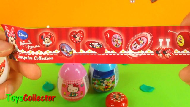 New Disney Surprise Eggs Collection , Minnie Maus, Mickey Maus, Hello Kitty
