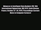Read Advances in Intelligent Data Analysis XIV: 14th International Symposium IDA 2015 Saint